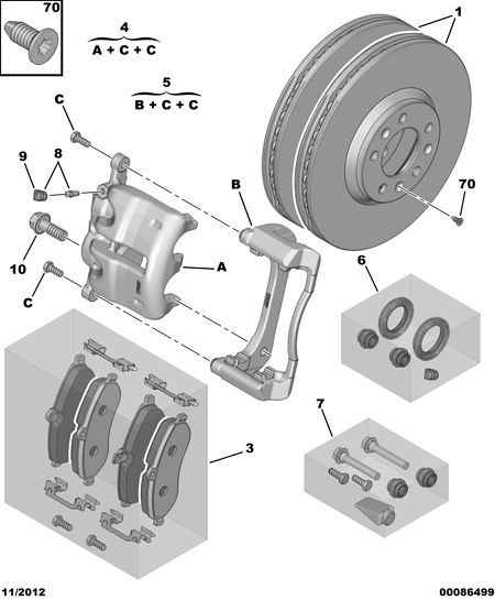 PEUGEOT 16 077 306 80 - BRAKE CALIPER REPAIR KIT www.parts5.com