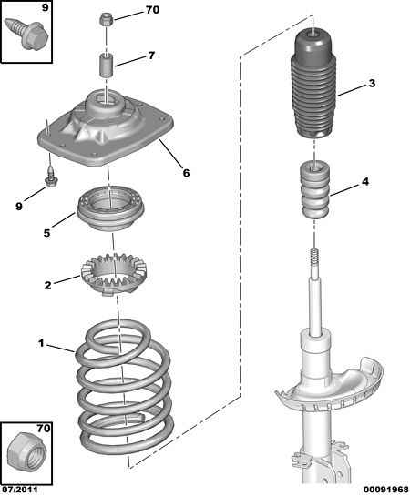 CITROËN 5033.A5 - Rubber Buffer, suspension parts5.com