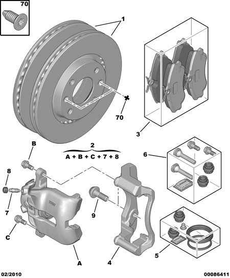 DS 4253.79 - BRAKE PAD KIT FRONT www.parts5.com