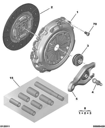 CITROËN 2050.R5 - Clutch Kit www.parts5.com