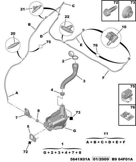 PEUGEOT (DF-PSA) 6434 98 - Water Pump, window cleaning www.parts5.com