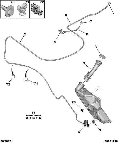 PEUGEOT 6438 J2 - Washer Fluid Jet, windscreen www.parts5.com