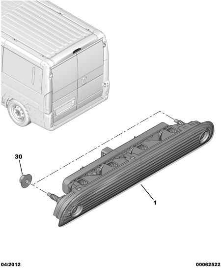 PEUGEOT 6351 Z4 - Auxiliary Stop Light parts5.com