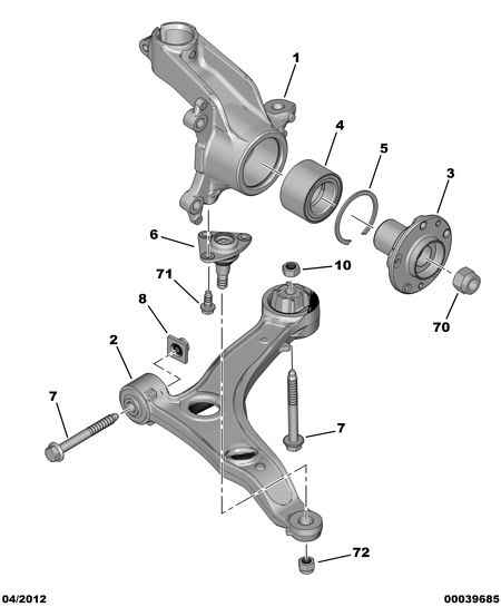 PEUGEOT 3326.71 - Комплект колесен лагер www.parts5.com