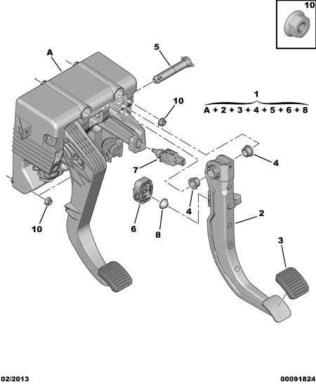 CITROËN 16 086 812 80 - Prekidač kočnog svjetla www.parts5.com