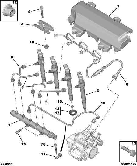 CITROËN 98 016 217 80 - Protección térmica, sistema inyección www.parts5.com