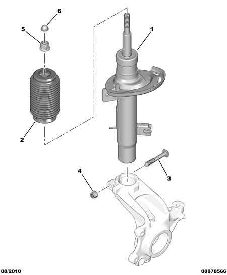 PEUGEOT 96 766 358 80 - Αμορτισέρ www.parts5.com