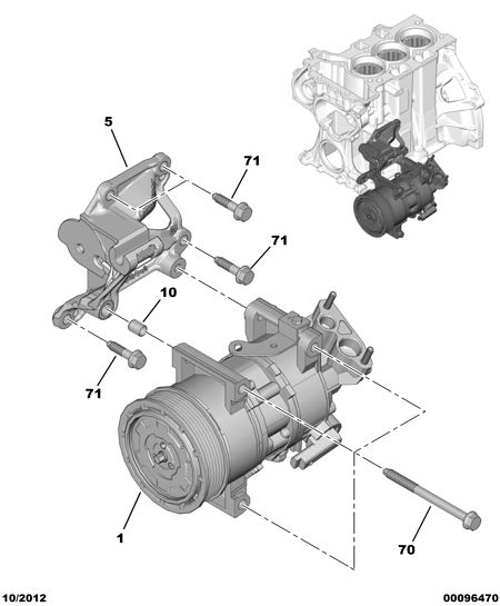 CITROËN 96 722 470 80 - Kompresor, klimtatska naprava www.parts5.com