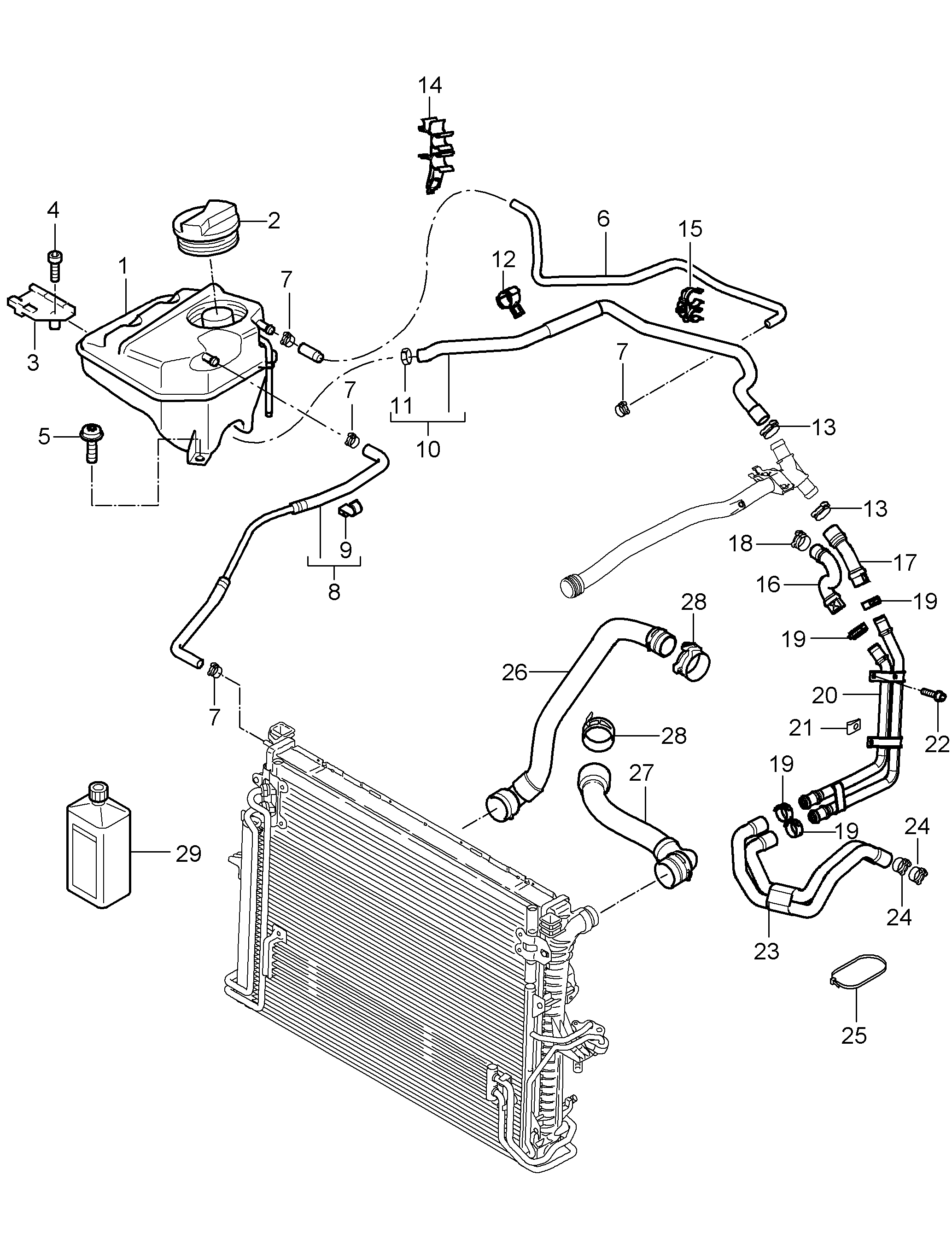 Porsche 95510644720 - Bouchon, réservoir de liquide de refroidissement www.parts5.com