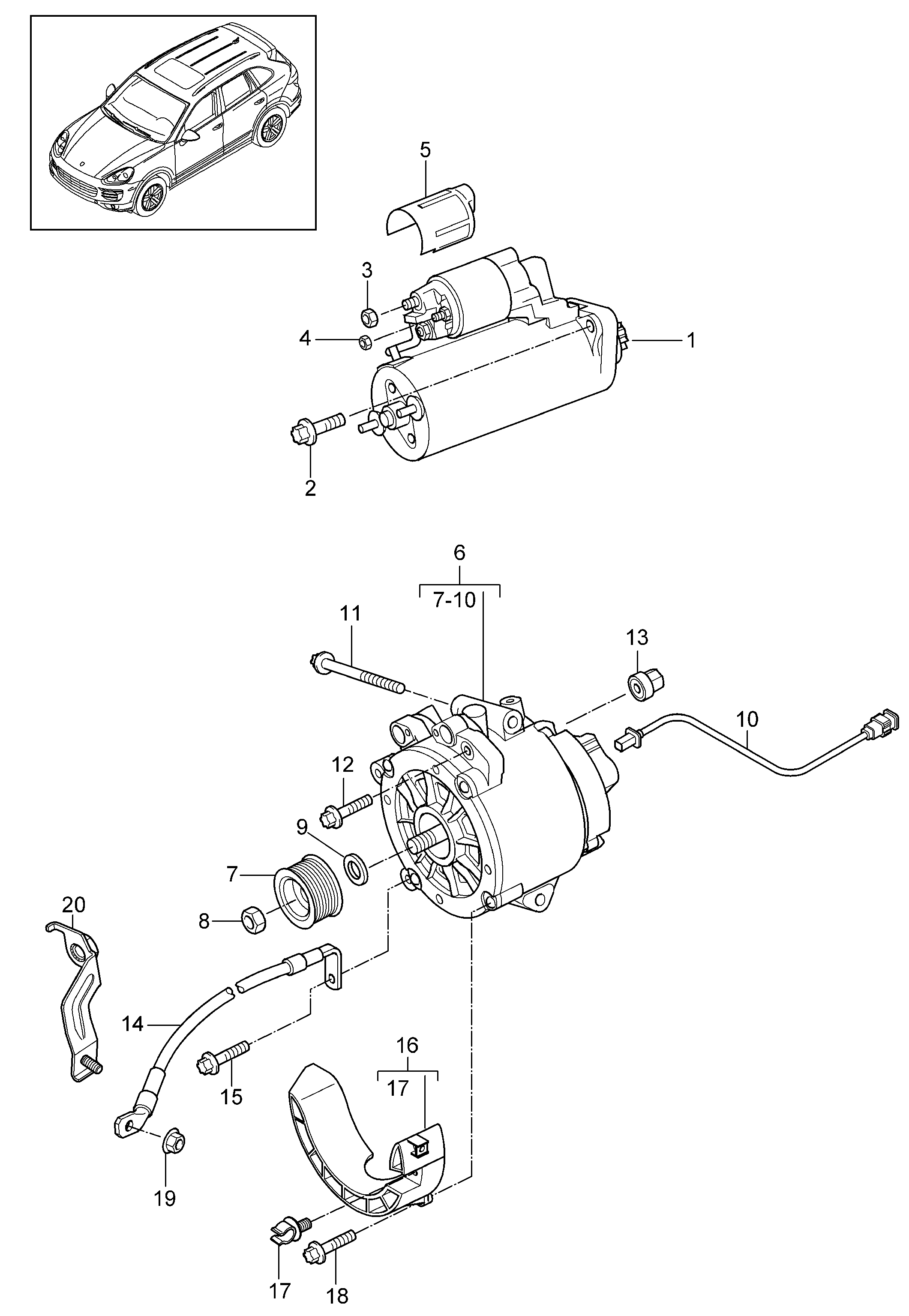 VW 059 903 023 N - Pulley, alternator, freewheel clutch parts5.com