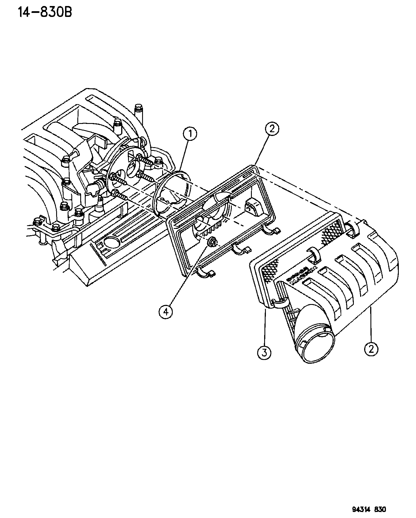 Chrysler 5304 0025 - Vzduchový filtr www.parts5.com