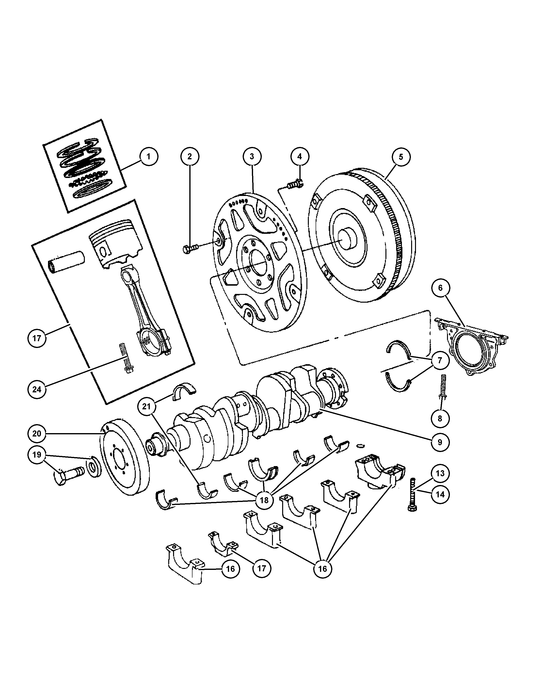 Chrysler 53021 338AB - Radialna oljna tesnilka za gred, rocicna gred parts5.com