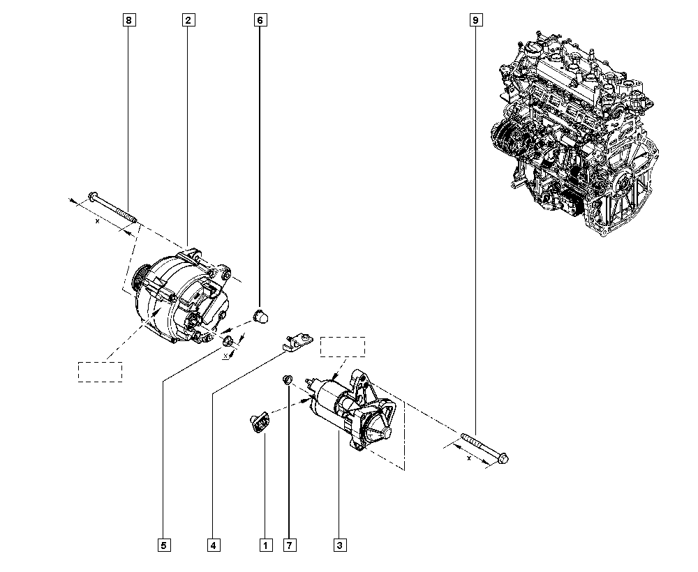 NISSAN 231002854R - Remenica, alternator www.parts5.com