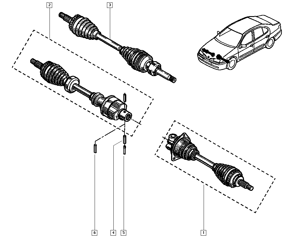 RENAULT 8200168513 - Άξονας μετάδοσης κίνησης www.parts5.com