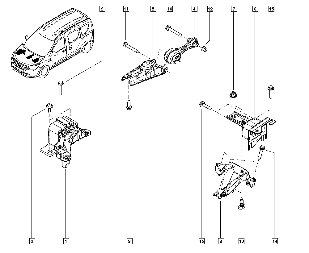 RENAULT 11 22 094 64R - Подушка, опора, подвеска двигателя www.parts5.com