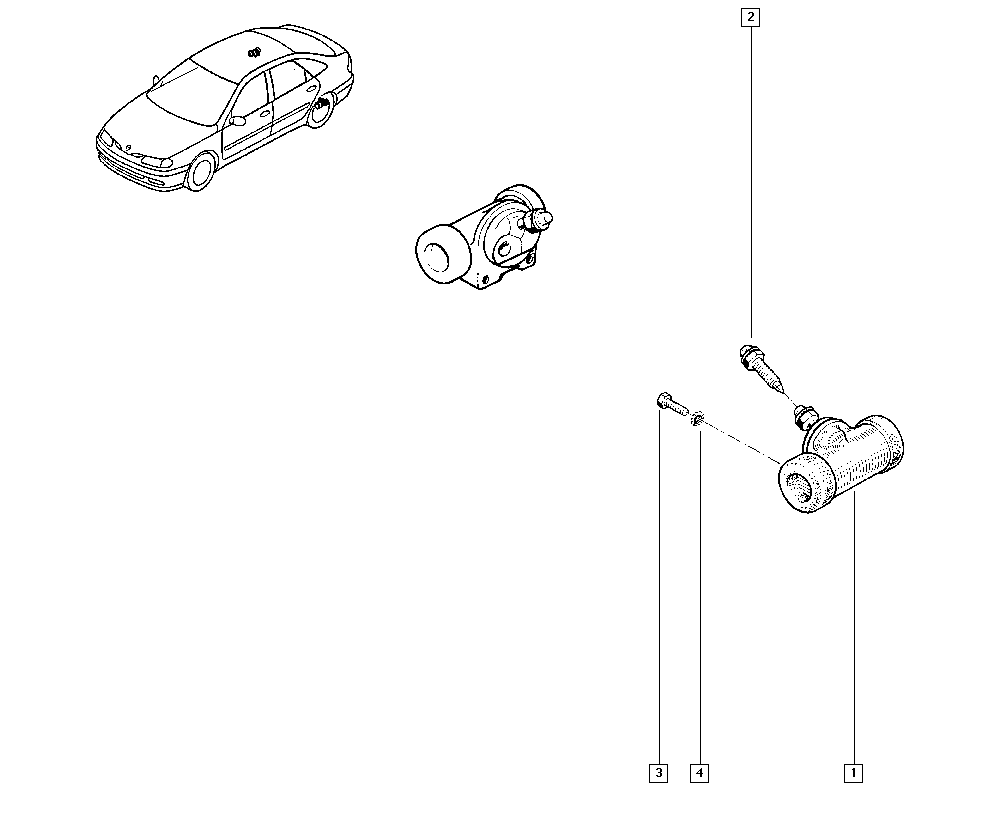 RENAULT 7701041021 - Tekerlek fren silindiri www.parts5.com