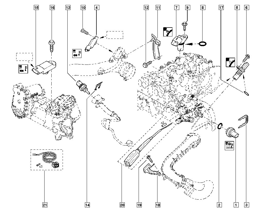 RENAULT 82 00 685 363 - Sensor, boost pressure www.parts5.com