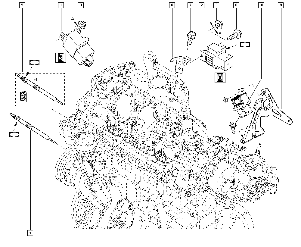 CITROËN 9640469680 - Εγκέφαλος, χρόνος προθέρμανσης www.parts5.com