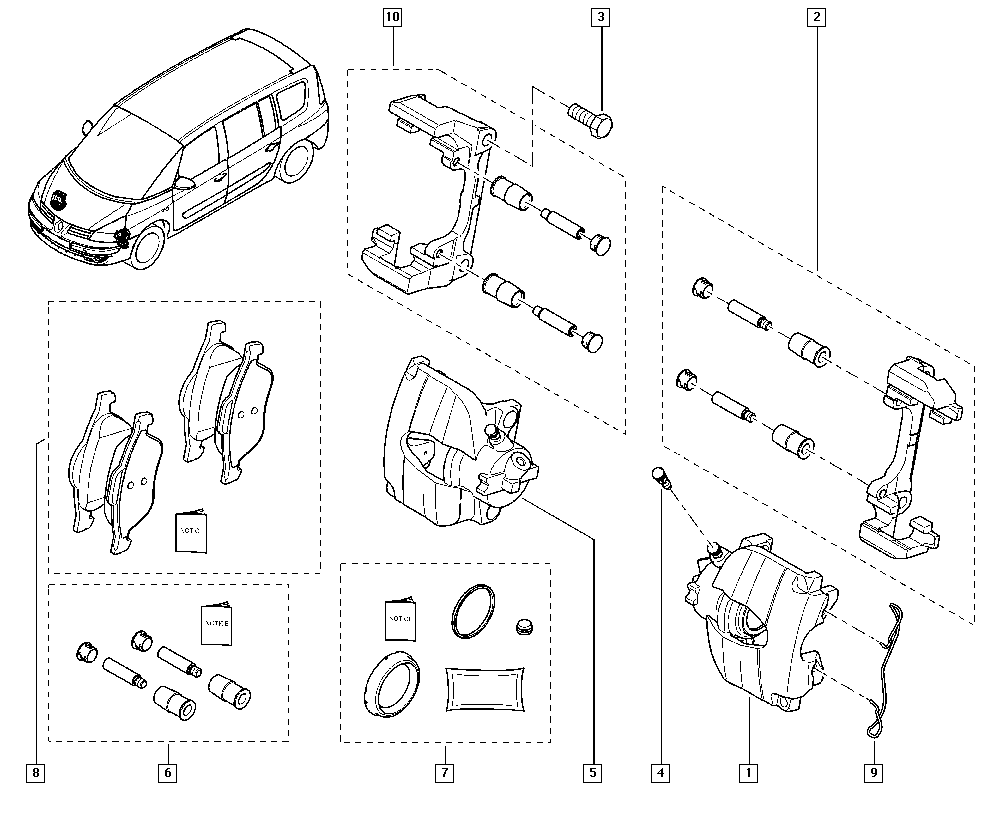 RENAULT 7701049762 - Fren kaliperi www.parts5.com