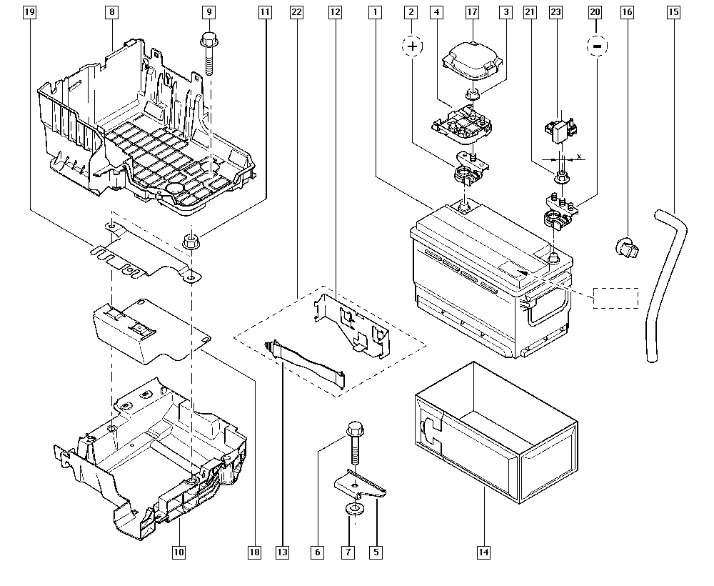 RENAULT 7711419085 - Baterie de pornire www.parts5.com