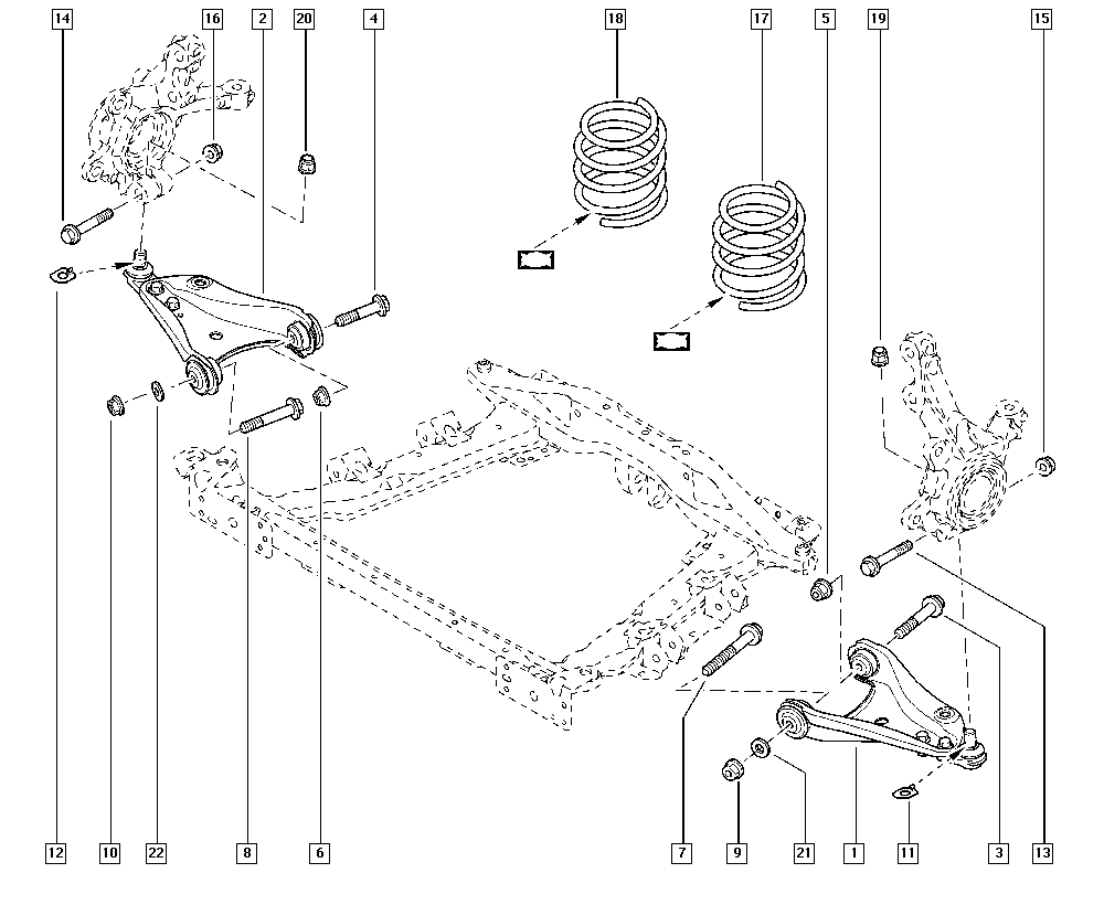 DACIA 77 00 757 688 - Javítókészlet, kerékfelfüggesztés www.parts5.com