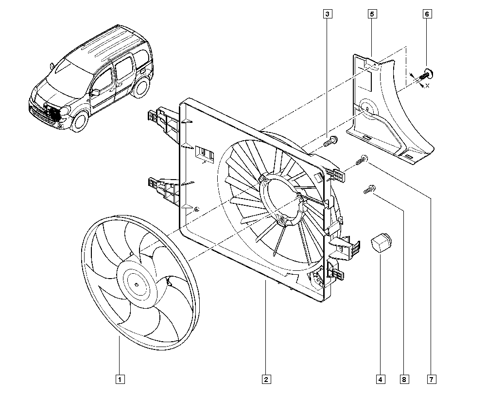 RENAULT 7701069288 - Fan, motor soğutması www.parts5.com