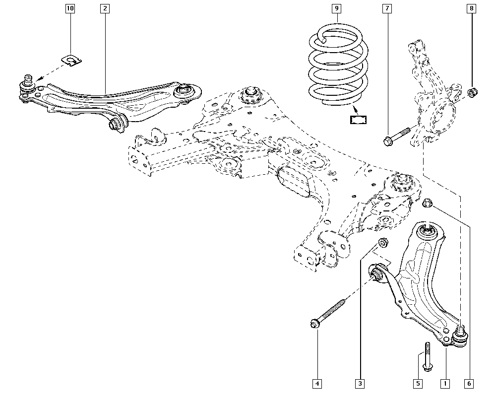 RENAULT 8200586567* - Bras de liaison, suspension de roue www.parts5.com