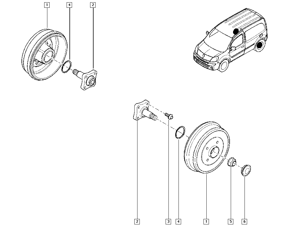 DACIA 7703 034 275 - Matica, konec osi www.parts5.com