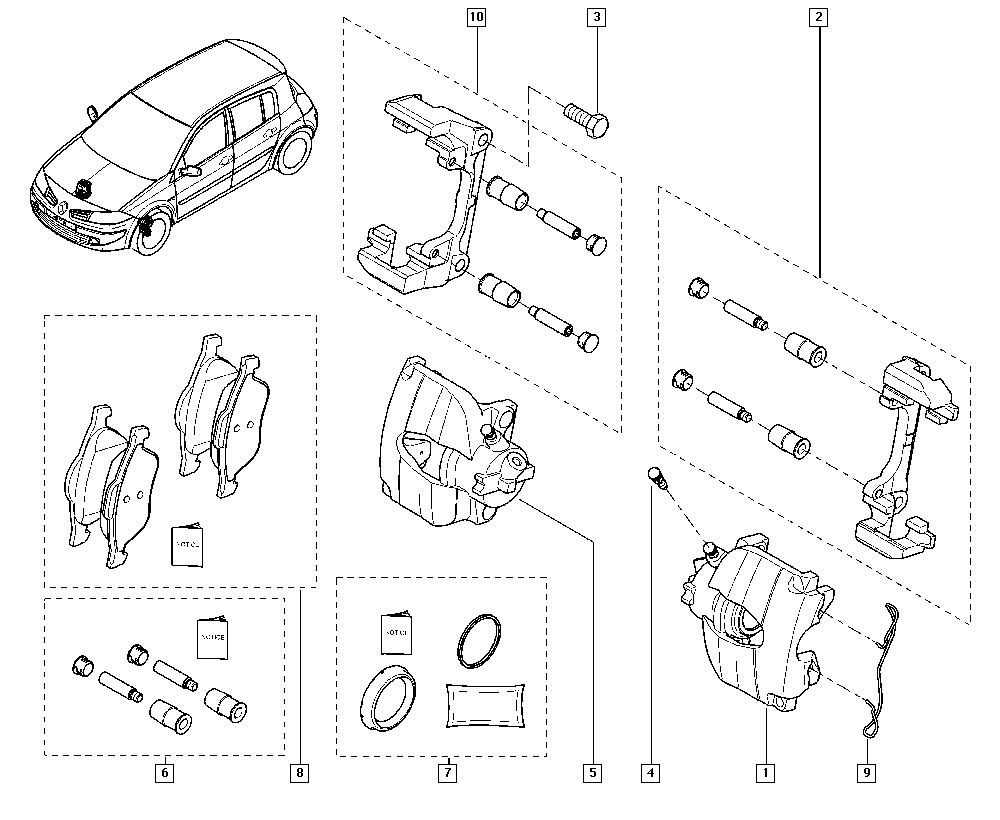 RENAULT 7701065266 - Brake Caliper www.parts5.com