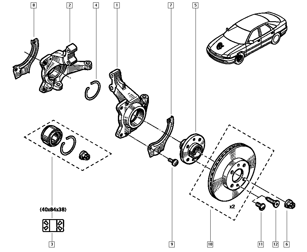 RENAULT 77.01.206.198 - Brake Disc www.parts5.com