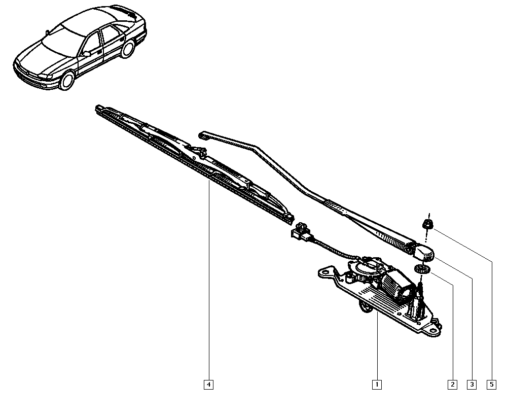 RENAULT 7701410134 - Balai d'essuie-glace www.parts5.com