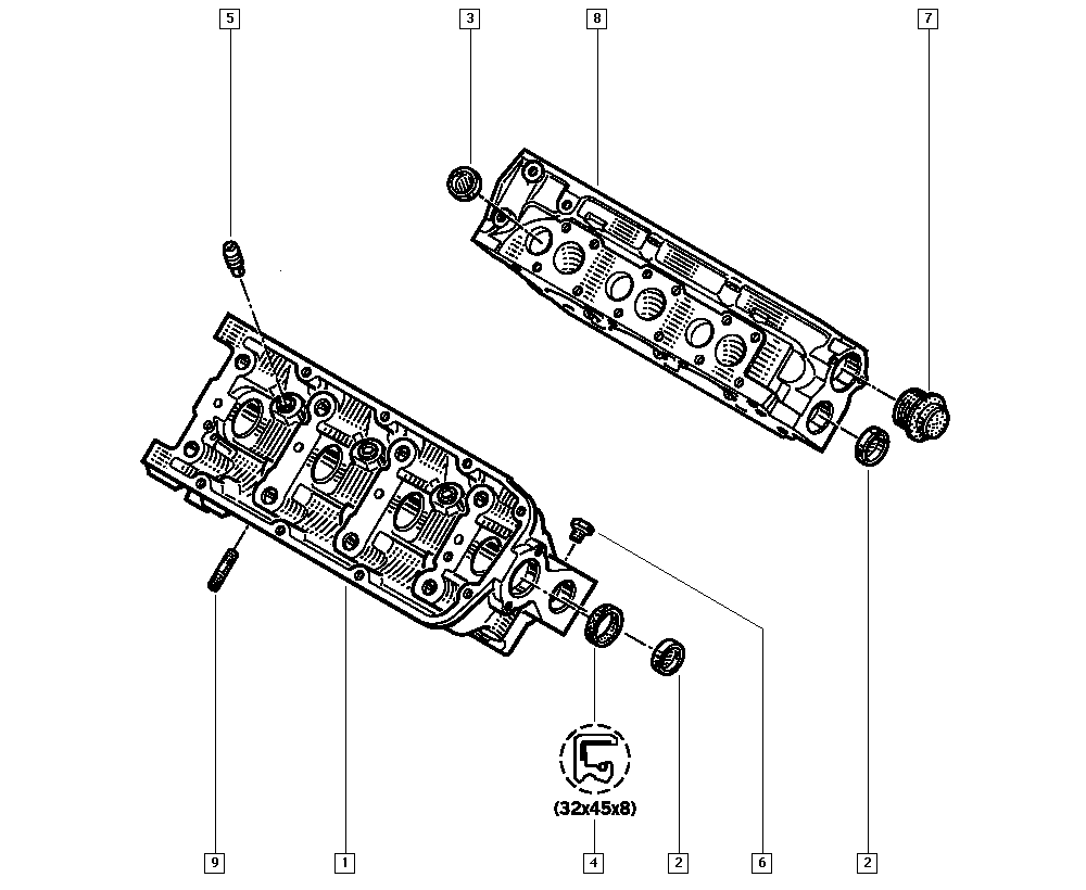 RENAULT 77 00 737 124 - Гумичка на клапан, уплътн. пръстен, стъбло на кл. www.parts5.com