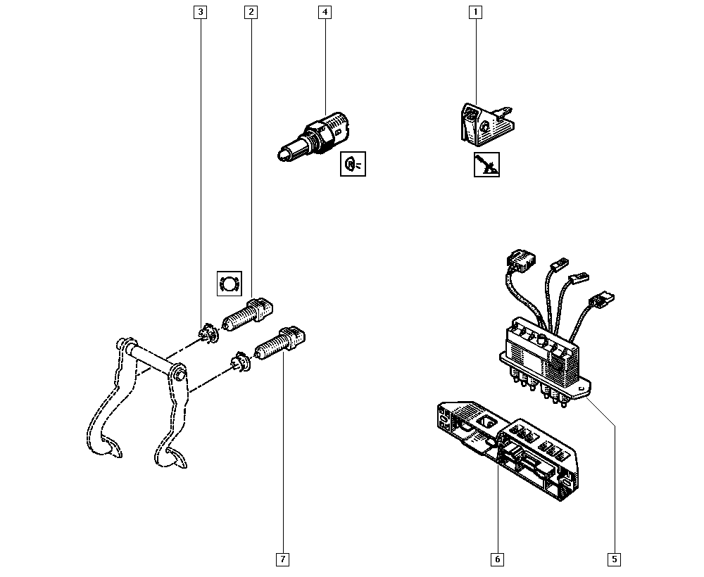 RENAULT 77 00 785 258 - Διακόπτης των φώτων φρένων www.parts5.com