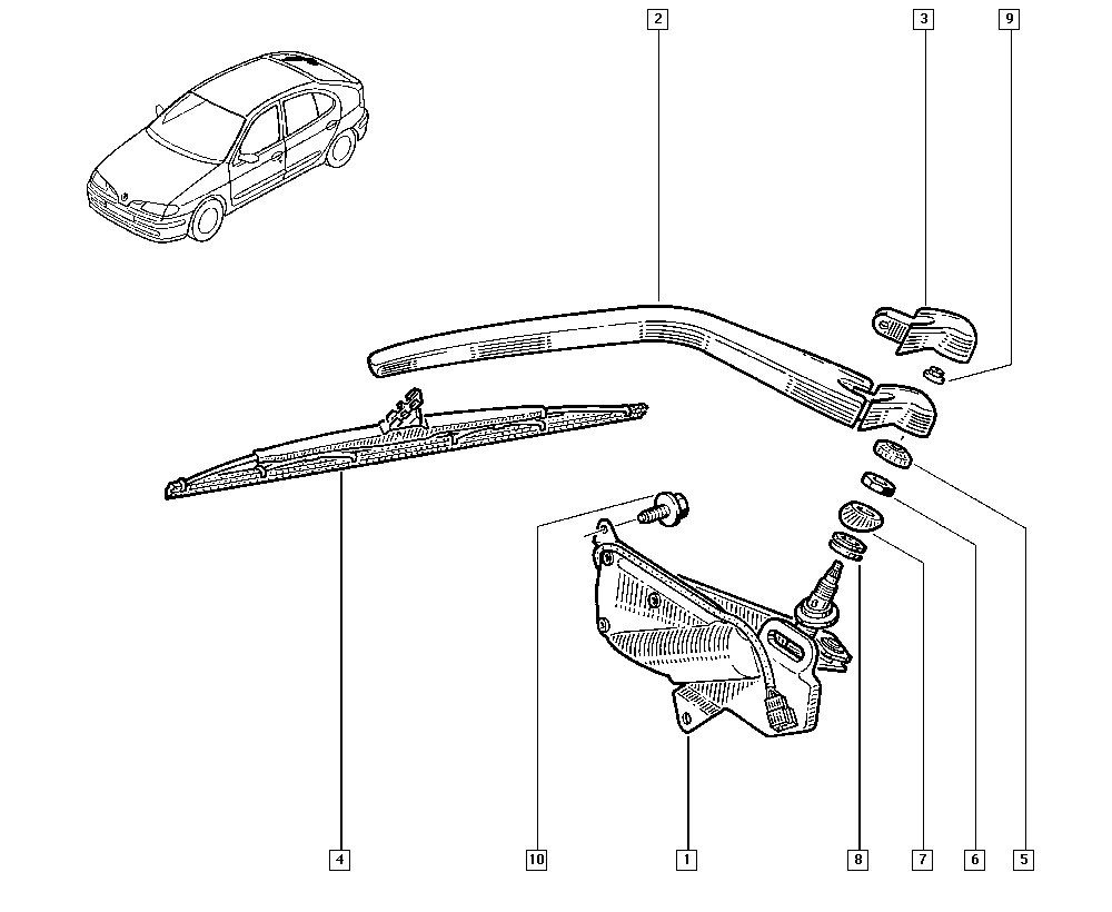 RENAULT 7711172849 - Lamela stergator www.parts5.com