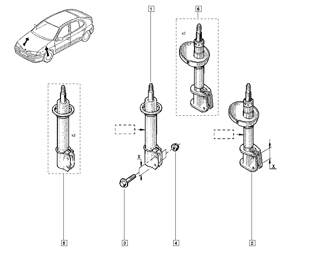 RENAULT 543021082R - Амортисьор www.parts5.com