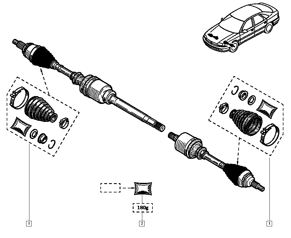 RENAULT TRUCKS 77 01 470 155 - Bellow, drive shaft parts5.com