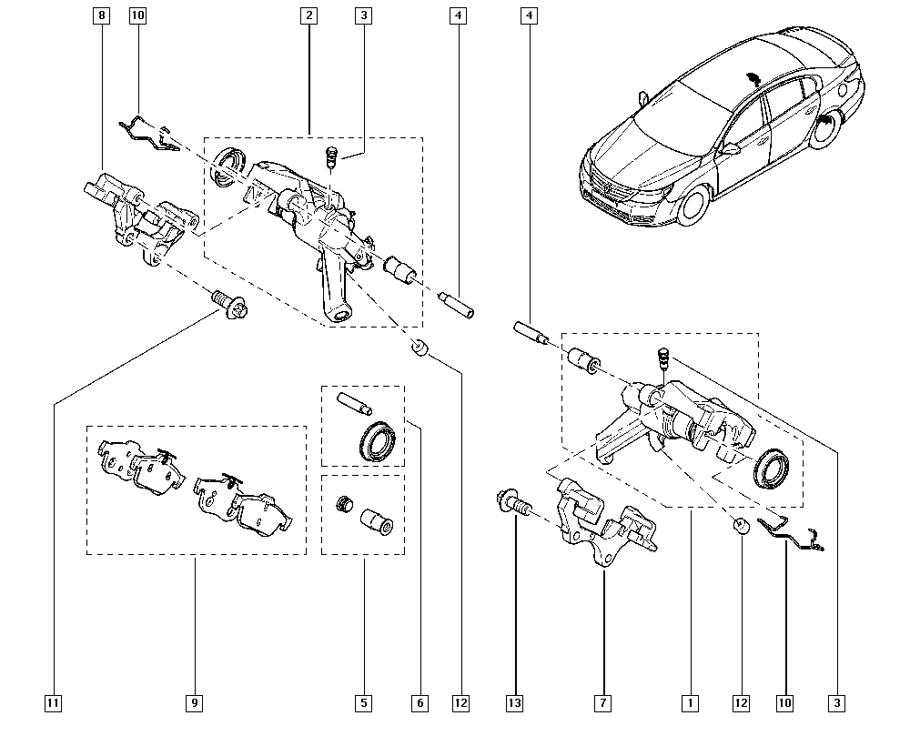 RENAULT 44 00 163 32R - Комплект направляющей гильзы www.parts5.com