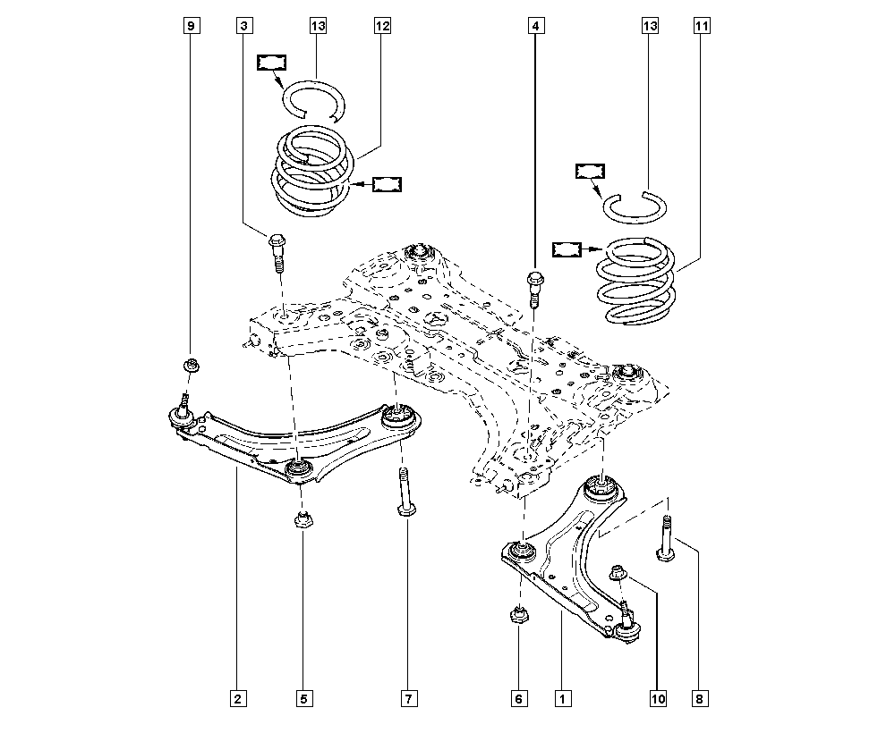 RENAULT 54501-1952R - Řídicí páka, zavěšení kol www.parts5.com