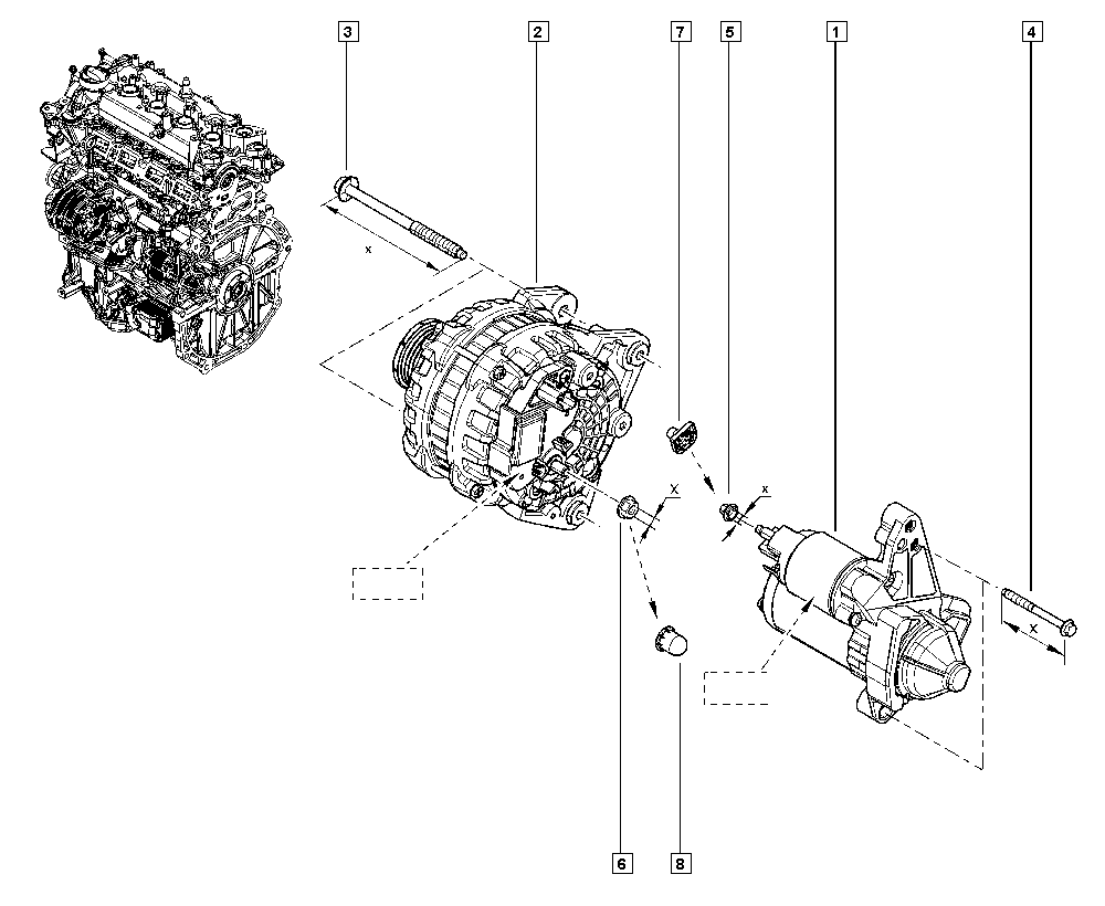 RENAULT 231002949R - Alternator www.parts5.com