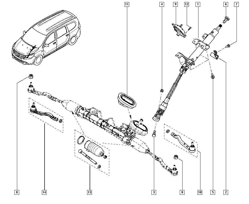 NISSAN 4852 004 10R - Наконечник рулевой тяги, шарнир www.parts5.com