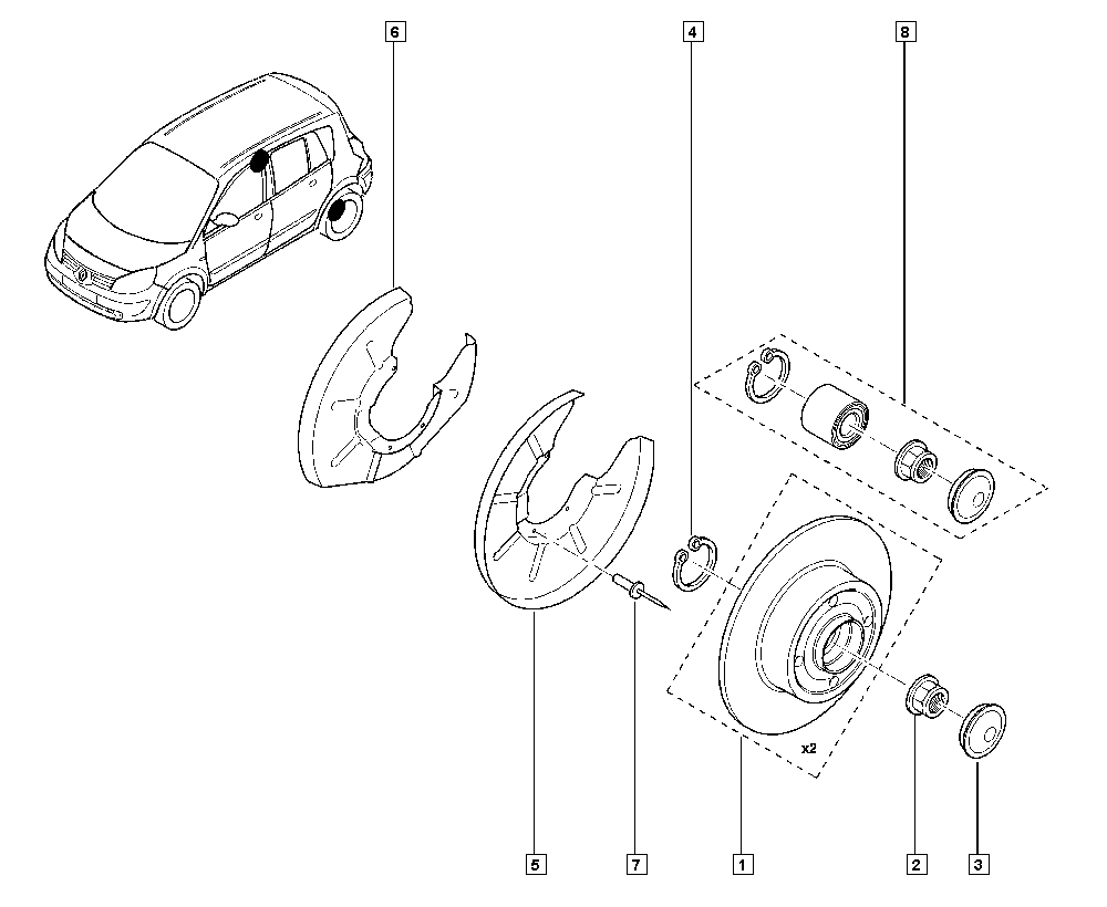 RENAULT 7701207898 - Zavorni kolut www.parts5.com