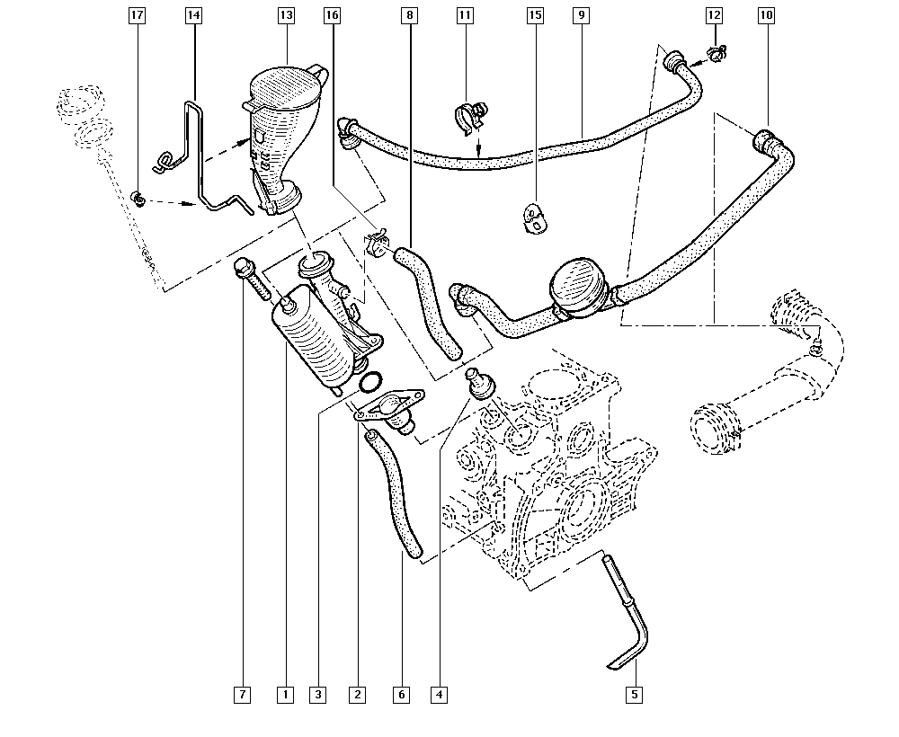 RENAULT 8200707066 - Ölabscheider, Kurbelgehäuseentlüftung www.parts5.com