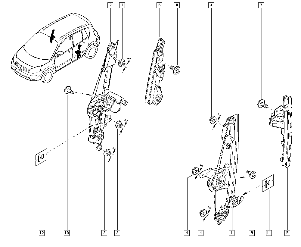 RENAULT 82 01 010 934 - Podnośnik szyby www.parts5.com