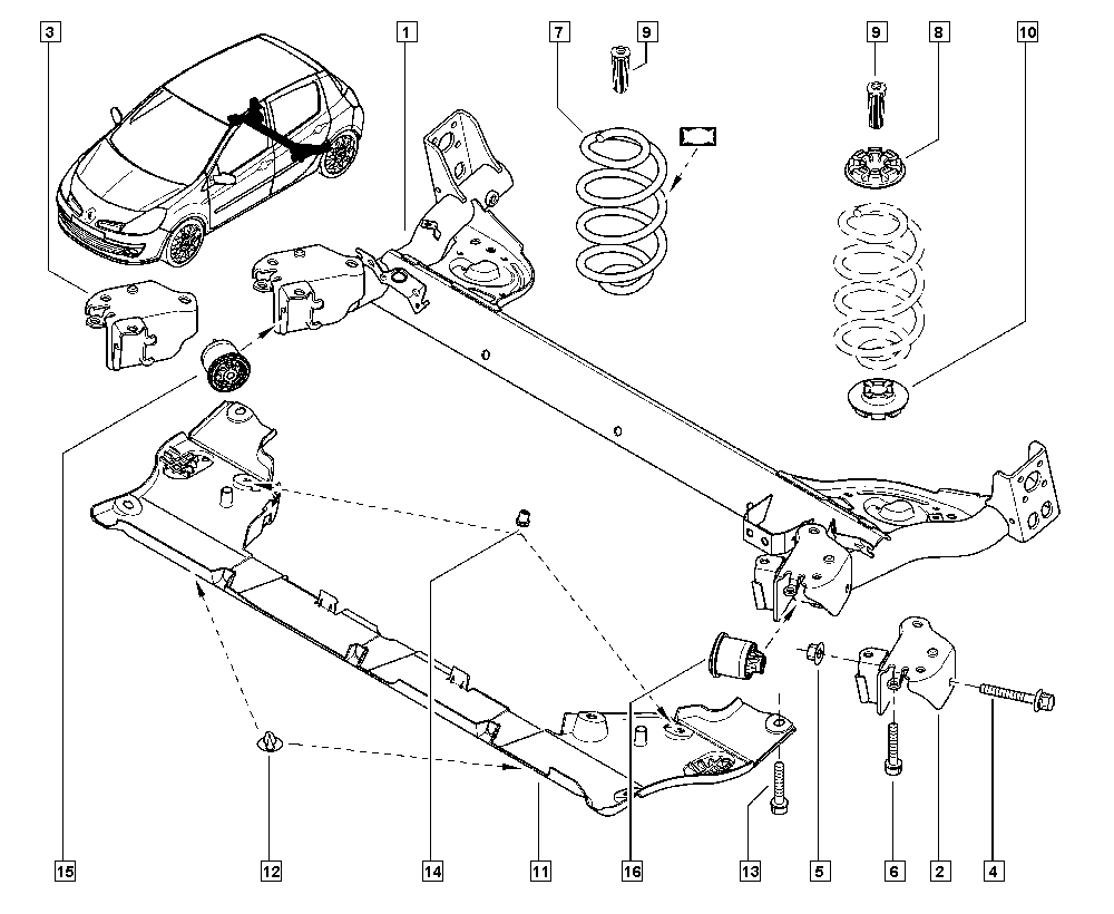 RENAULT 8200218905 - Опора стойки амортизатора, подушка www.parts5.com