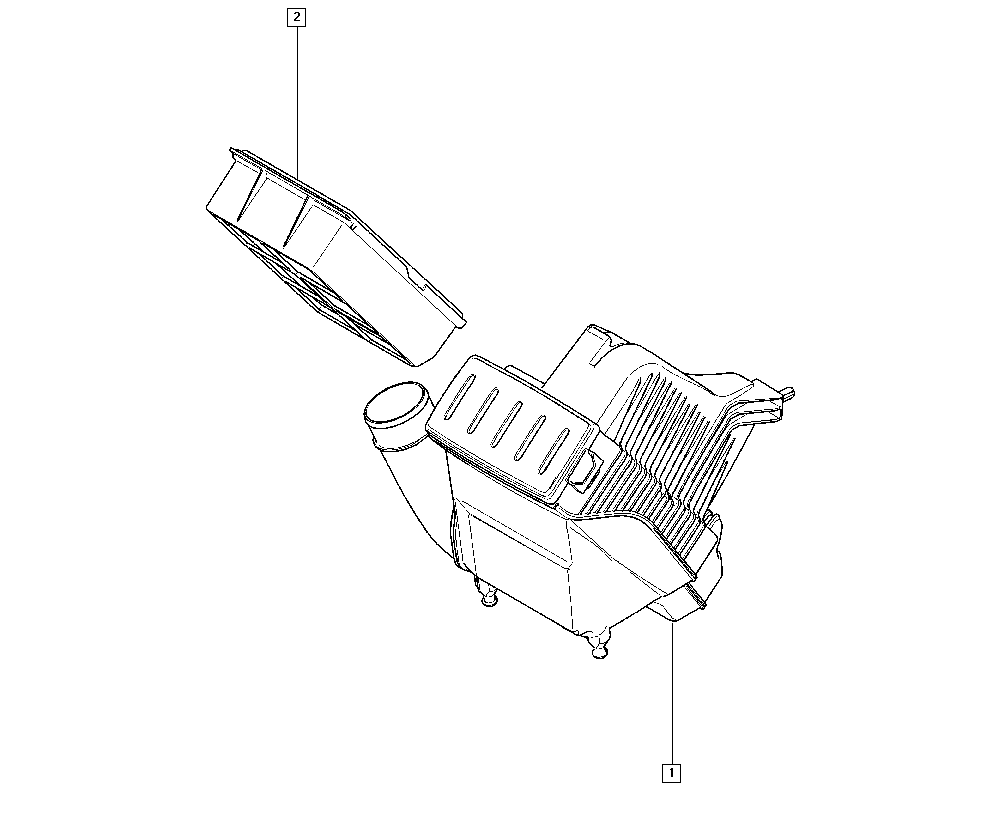 RENAULT 16 54 605 88R - Filtro de aire parts5.com