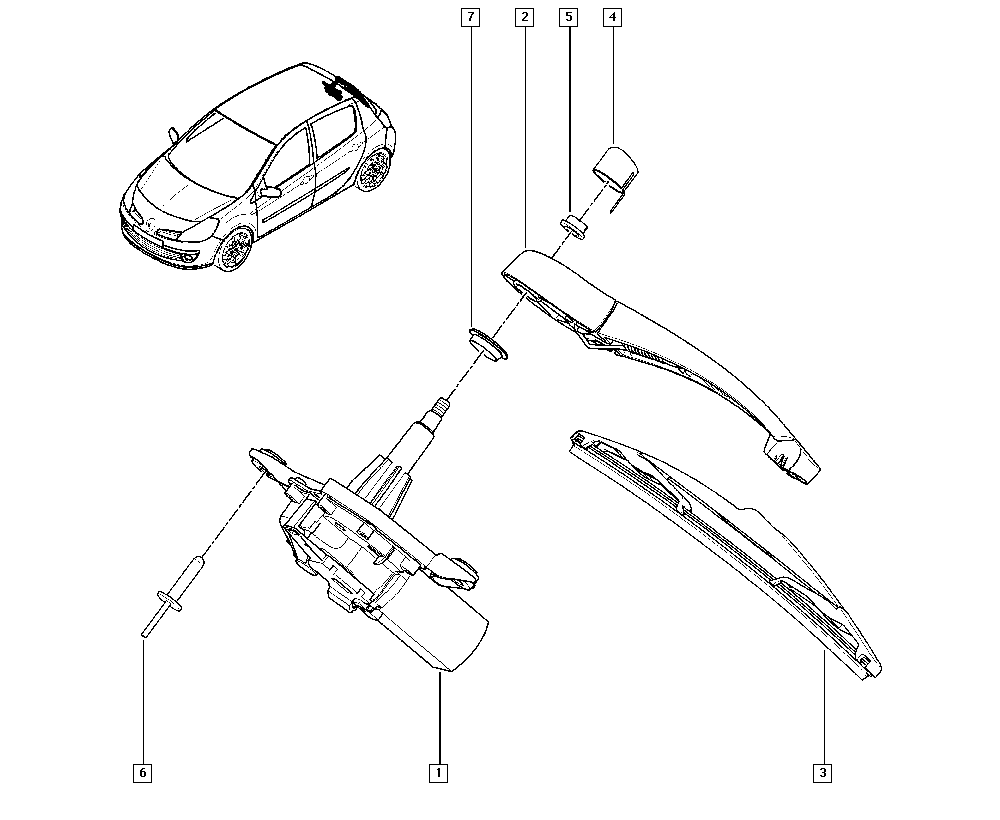 RENAULT 7711 422 568 - Metlica brisalnika stekel parts5.com