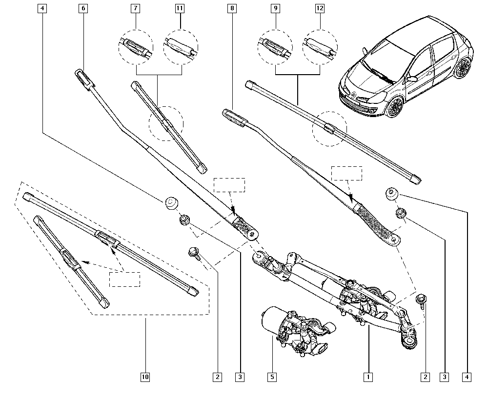 RENAULT 288908085R - Törlőlapát www.parts5.com