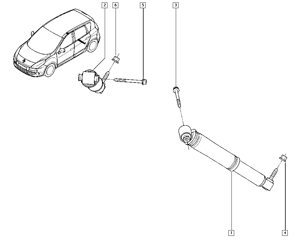 RENAULT 56 21 000 28R - Αμορτισέρ www.parts5.com