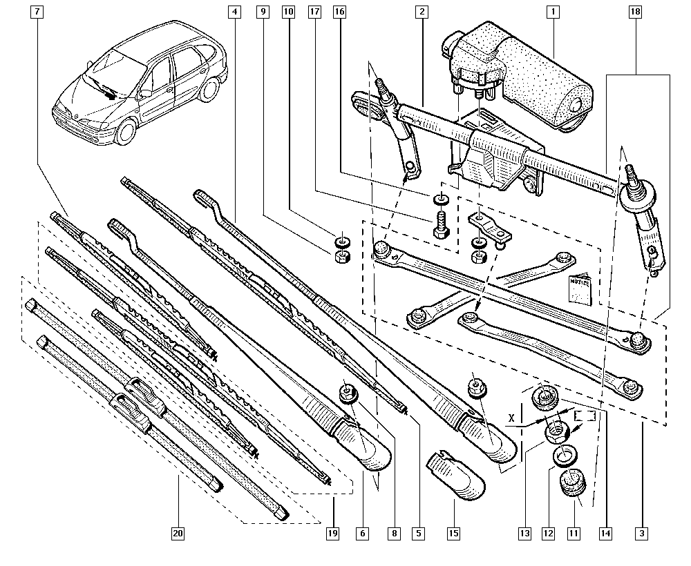 RENAULT 288905546R - Pyyhkijänsulka www.parts5.com