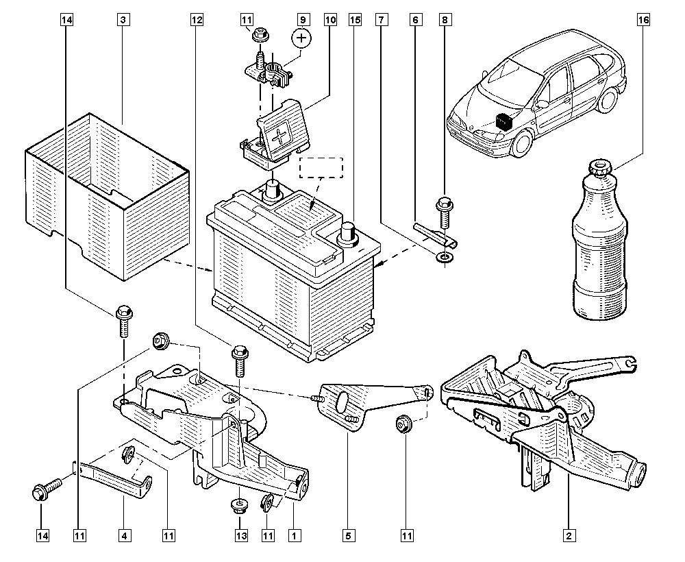 RENAULT 7711130088 - Стартов акумулатор www.parts5.com